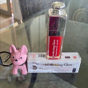 Predire  Mixed Berries Lip Oil with Pink Dog Keychain